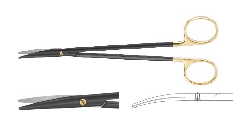 НОІР МЕТЦЕНБАУМ НОЖИЦІ ДЕЛ. ВИГНУТІ 180MM